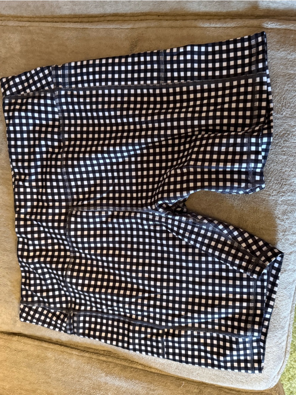 Black and White Bike Shorts